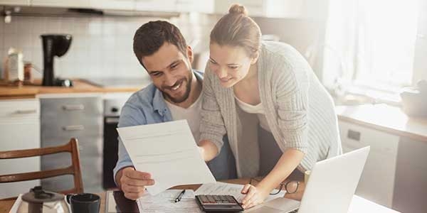Couple understanding their current financial state